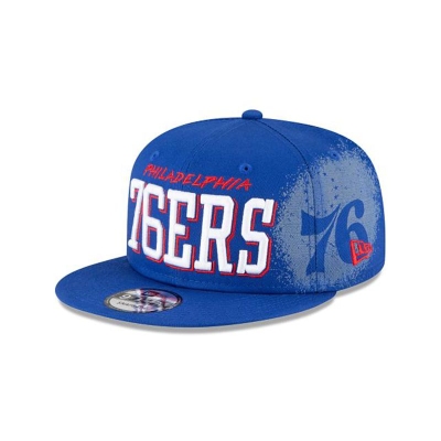 Sapca New Era Philadelphia 76ers NBA Faded 9FIFTY Snapback - Albastri